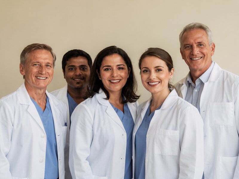 Friendly dental team